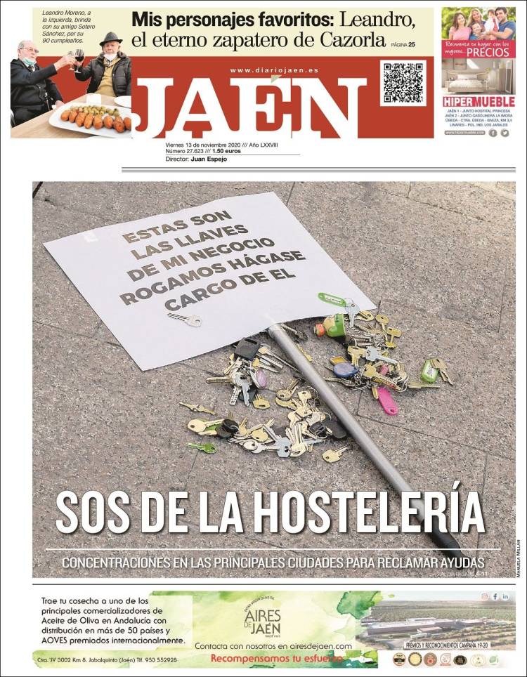 Portada de Diario Jaén (España)