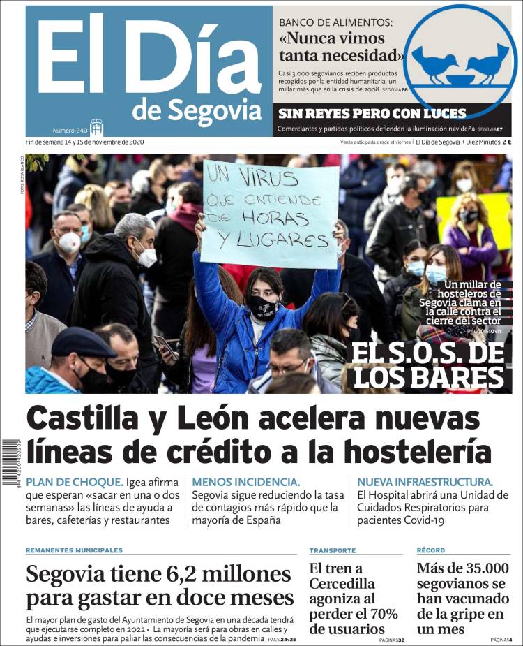 Portada de El Día de Segovia (España)