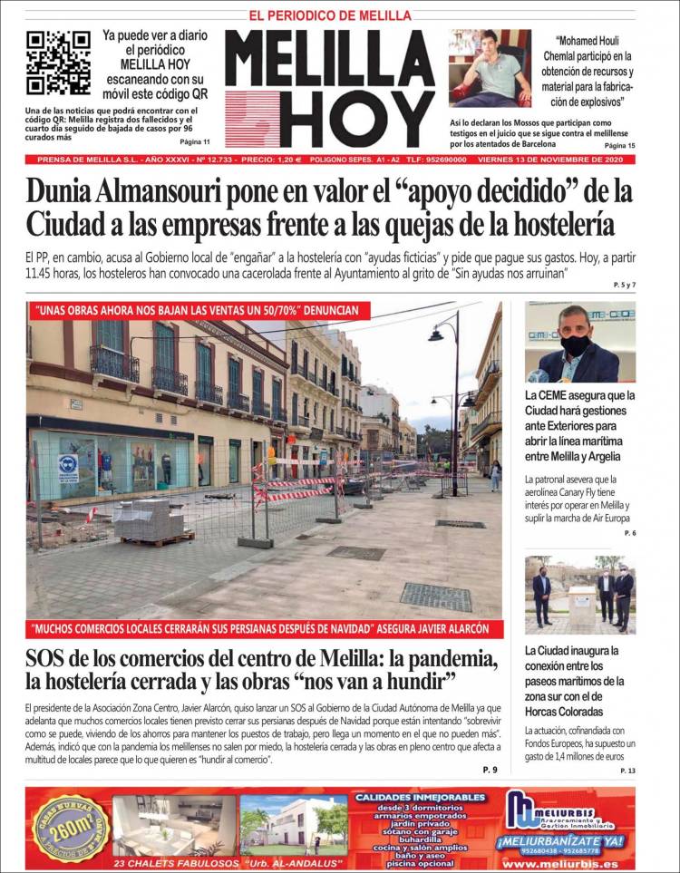 Portada de Melilla Hoy (España)