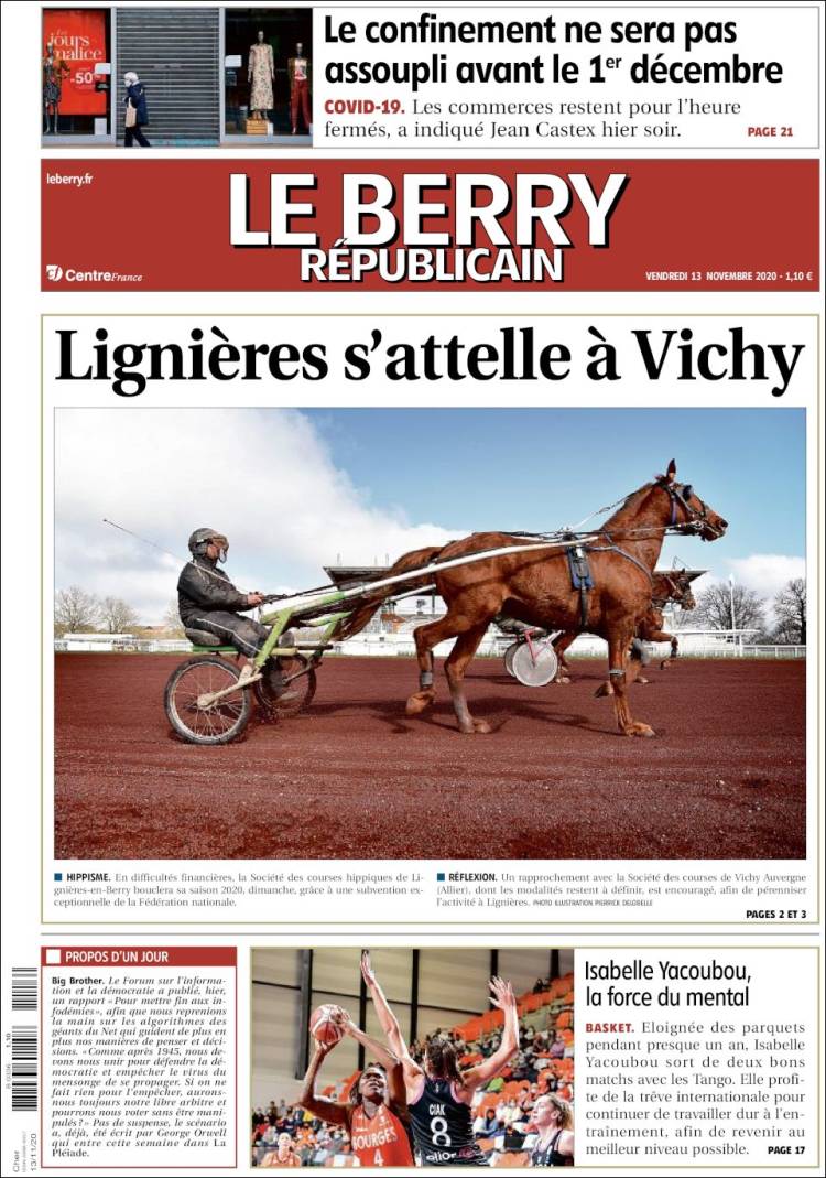 Portada de Berry Republicain (Francia)