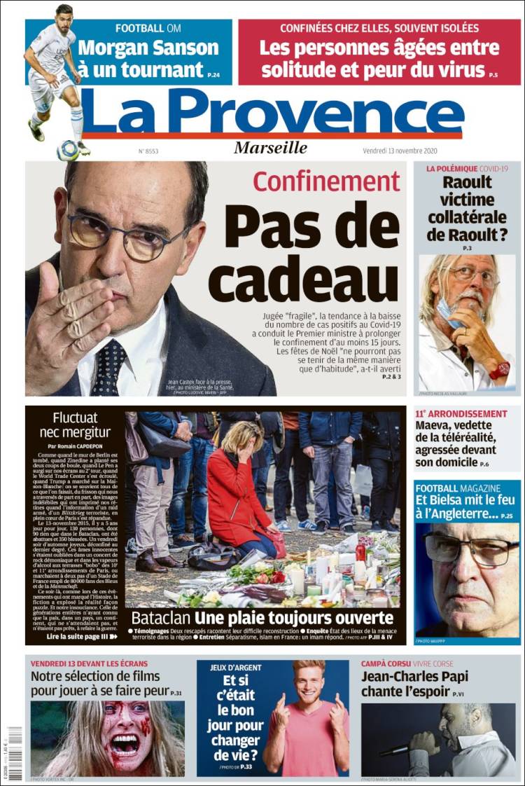 Portada de La Provence (Francia)