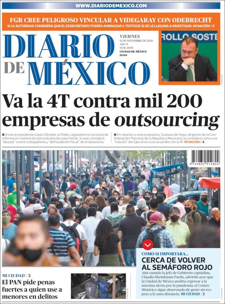 Periódico Diario de México (México). Periódicos de México. Toda la