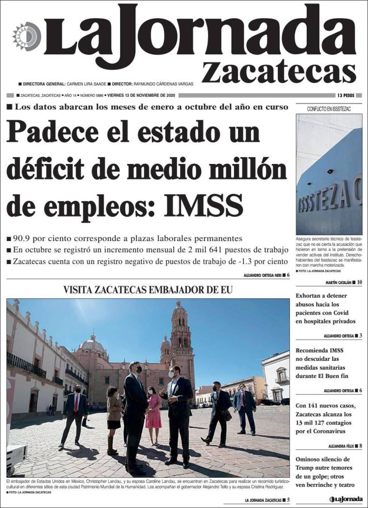 Portada de Jornada de Zacatecas (México)