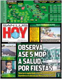 Portada de San Luis Hoy (México)