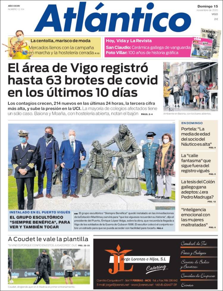 Portada de Atlántico Diario (España)