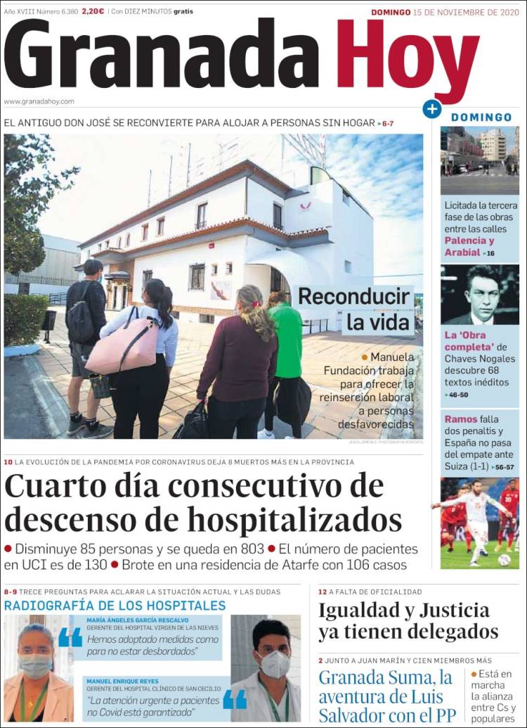 Portada de Granada Hoy (España)