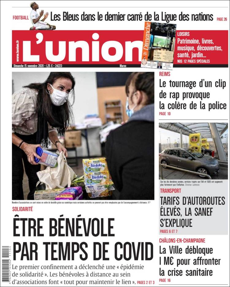 Portada de L'Union (Francia)