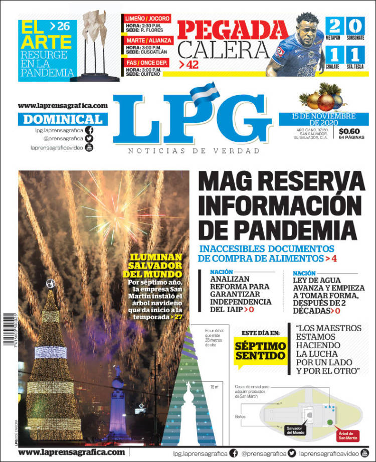 Portada de La Prensa Gráfica (El Salvador)