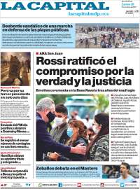 Portada de Diario La Capital - Mar del Plata (Argentina)