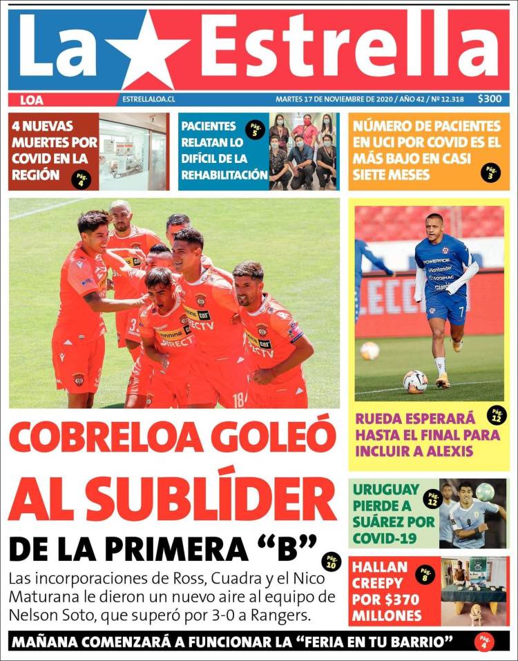 Portada de La Estrella de Loa (Chile)