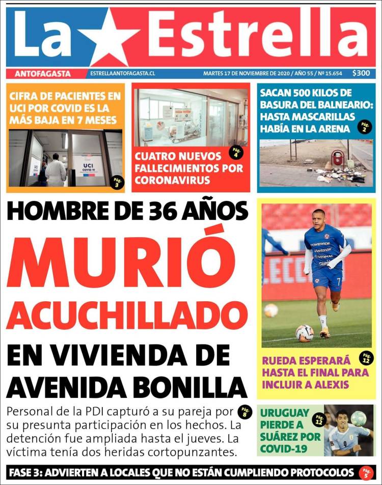 Portada de La Estrella del Norte (Chile)