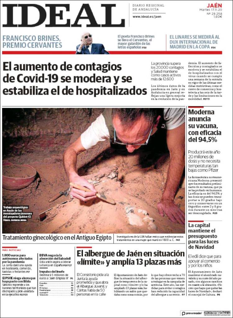 Portada de El Ideal de Jaén (España)