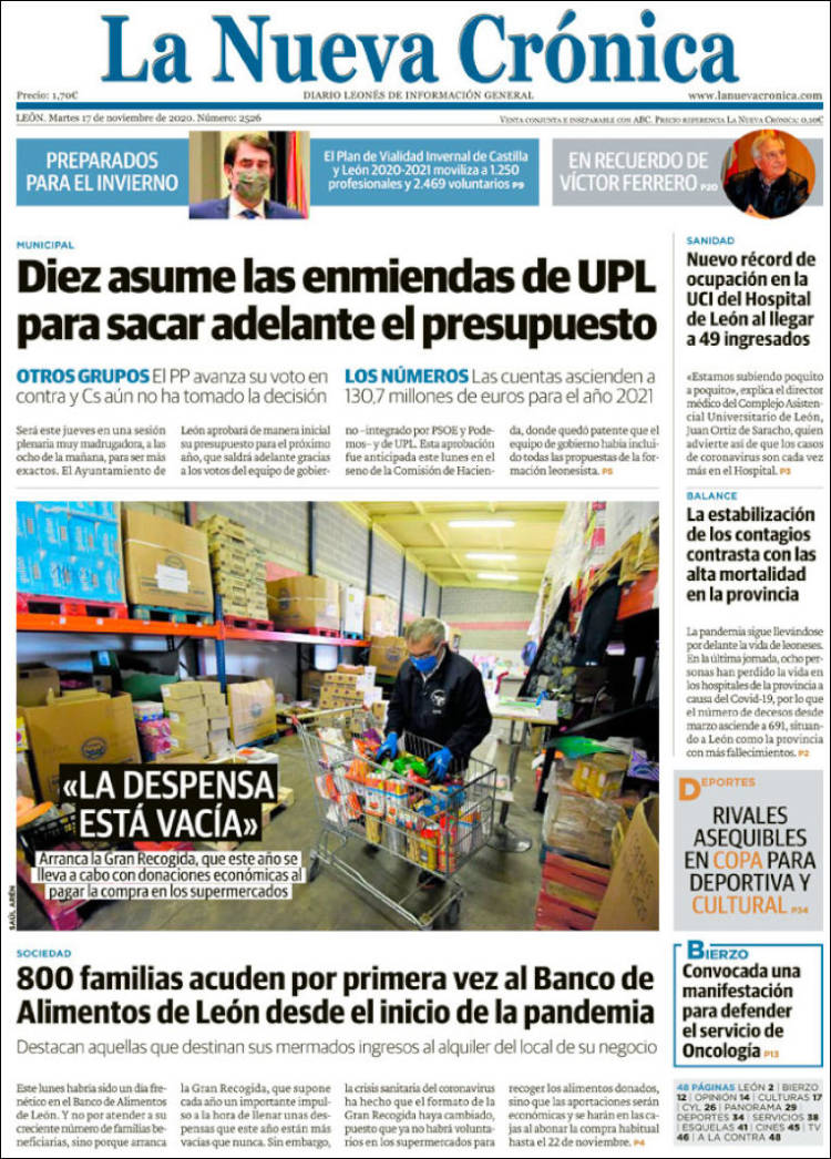 Portada de La Nueva Crónica (España)