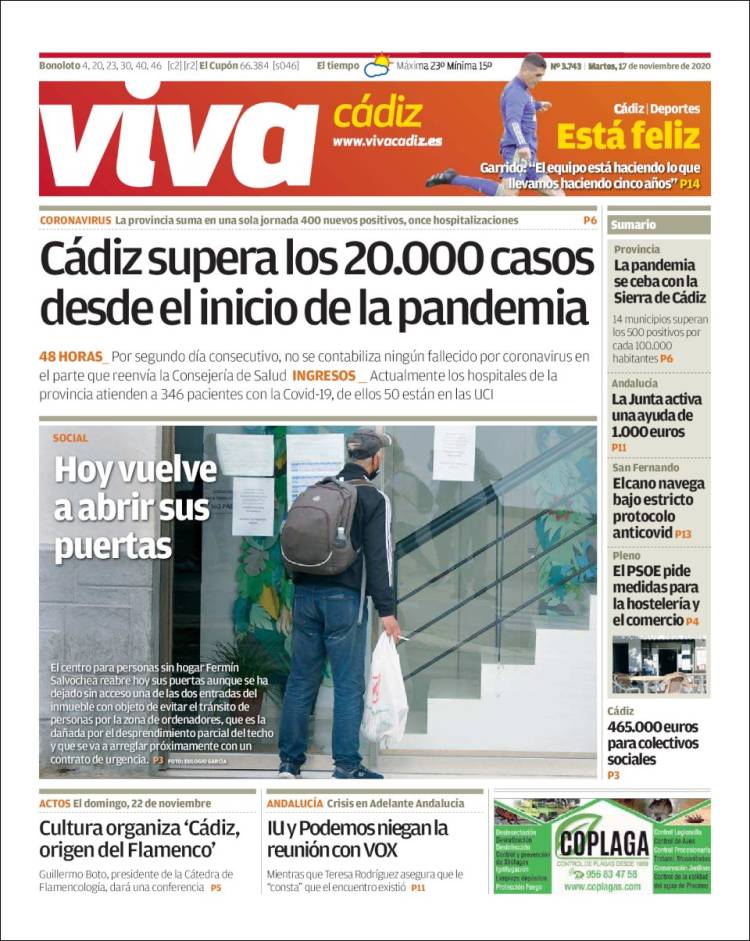 Portada de Viva Cadiz (España)