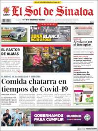 Portada de El Sol de Sinaloa (México)