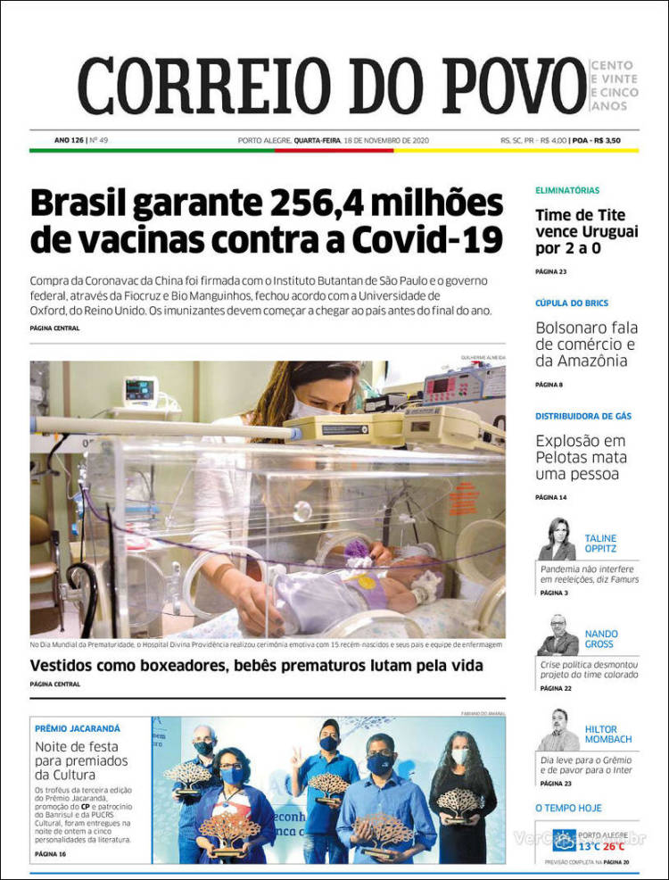 Portada de Correio Do Povo (Brasil)