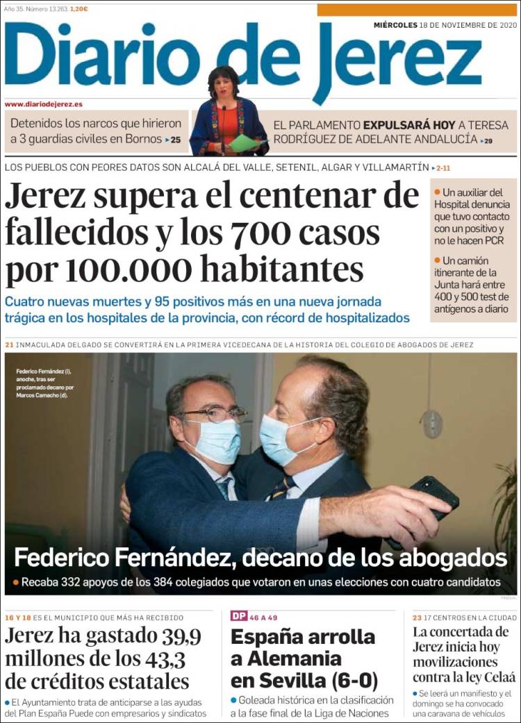 Portada de Diario de Jerez (España)