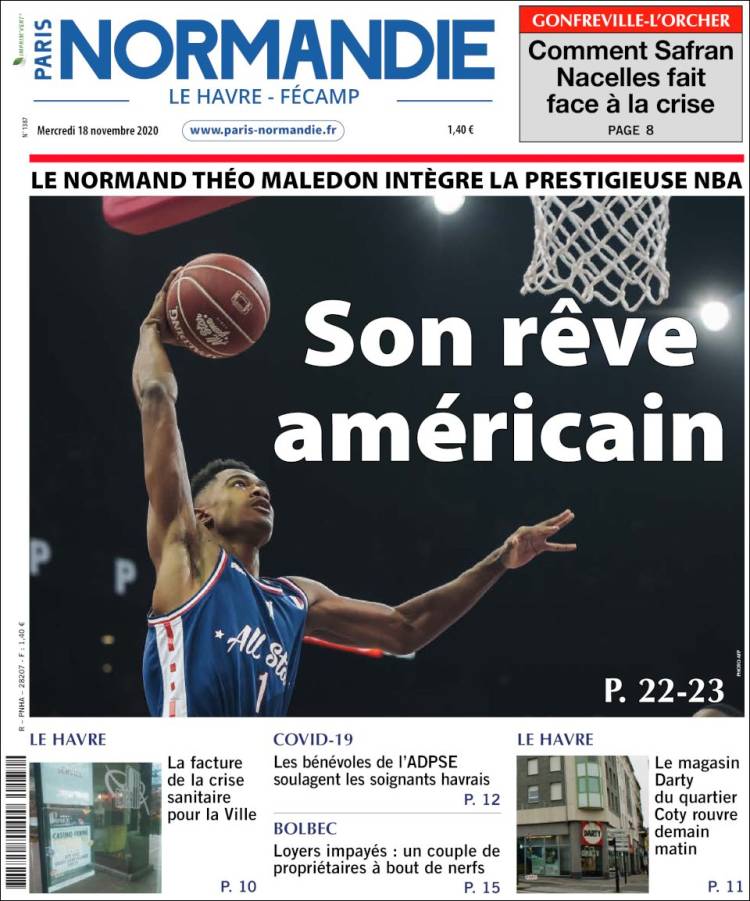 Portada de Le Havre Libre (Francia)