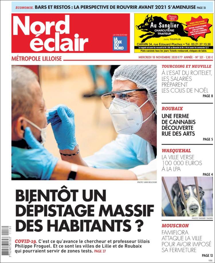 Portada de Nord Éclair (Francia)