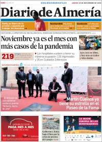 Portada de Diario de Almería (España)