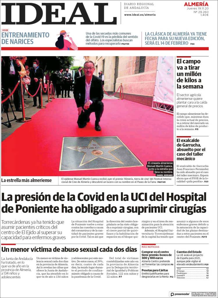 Portada de Ideal Almeria (España)