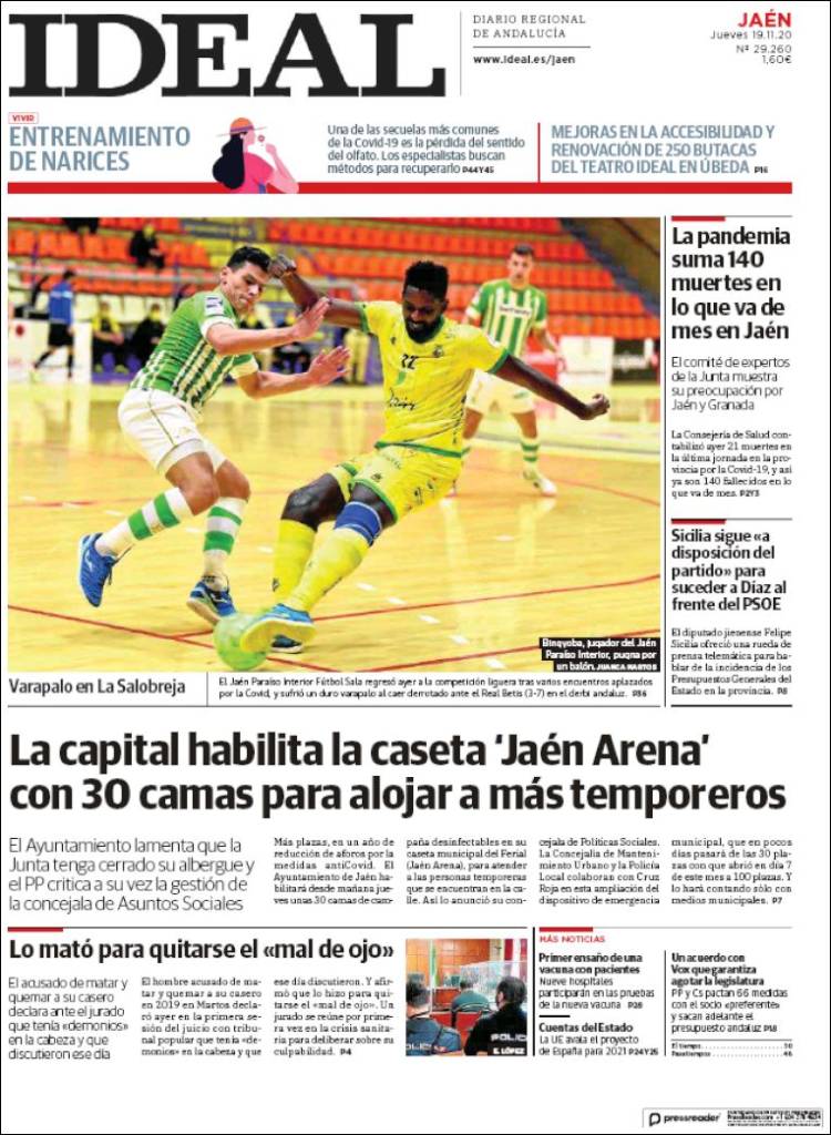 Portada de El Ideal de Jaén (España)