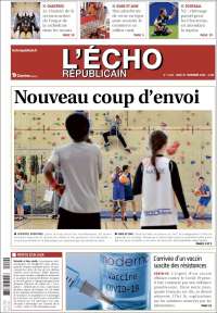 Portada de L'Echo Républicain (Francia)