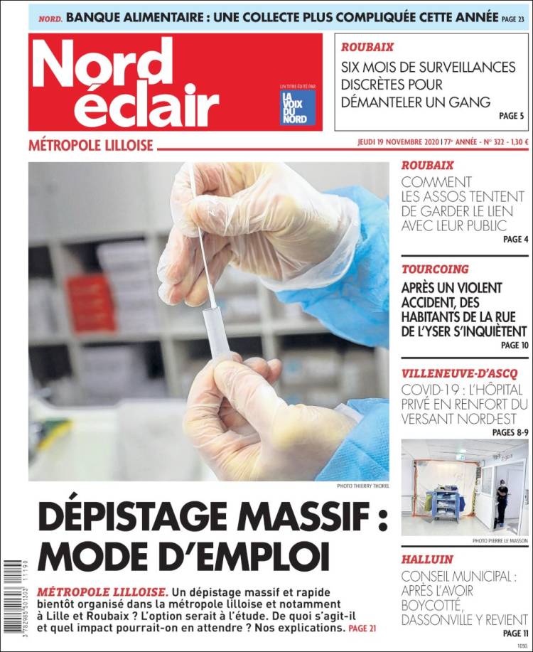 Portada de Nord Éclair (Francia)