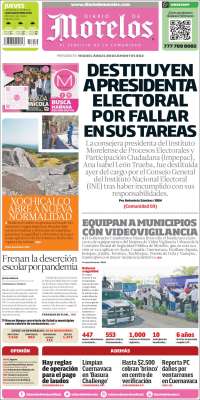 Portada de Diario de Morelos (México)