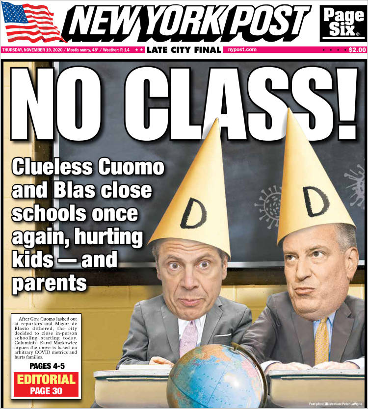 Portada de New York Post (USA)