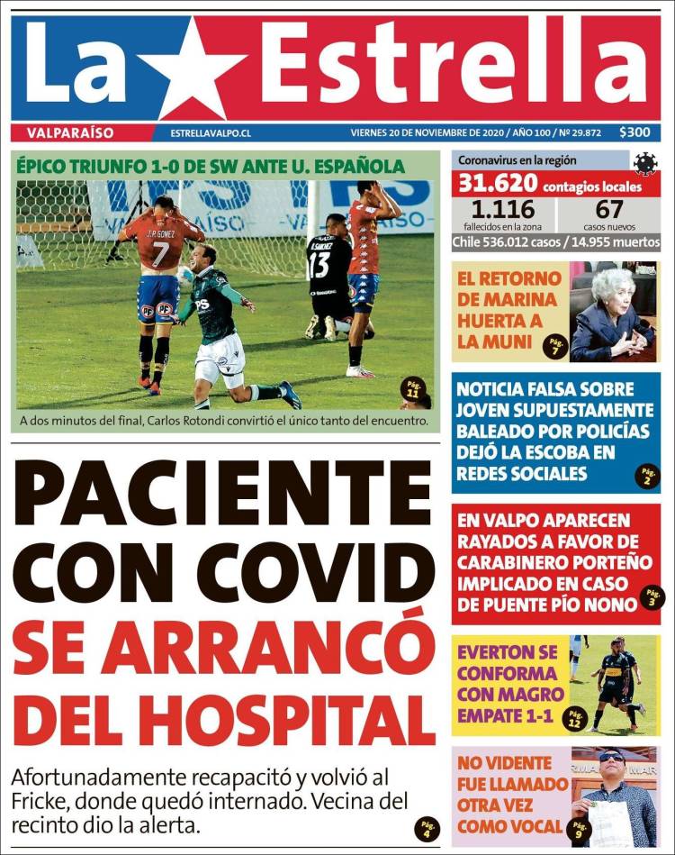 Portada de Estrella de Valparaiso (Chile)