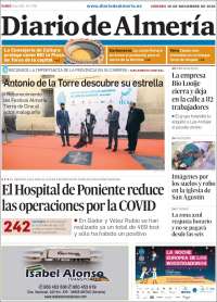 Portada de Diario de Almería (España)