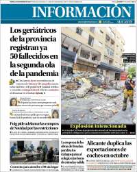 Portada de Diario Información (España)