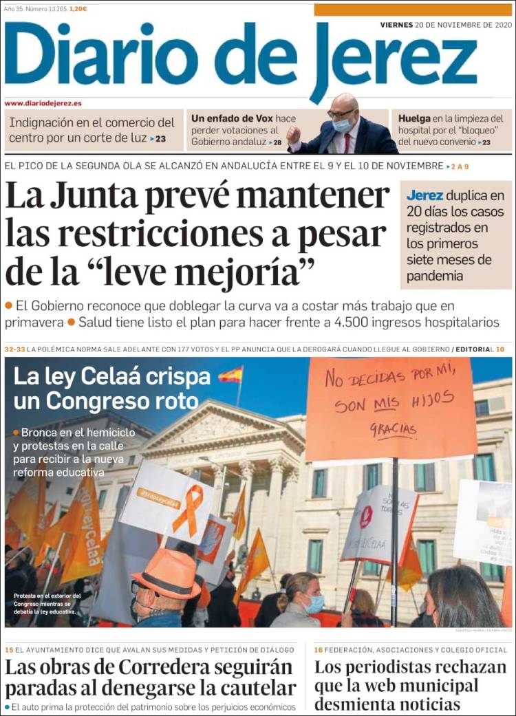 Portada de Diario de Jerez (España)