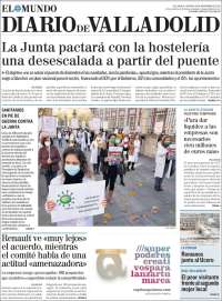 Portada de Diario de Valladolid (España)