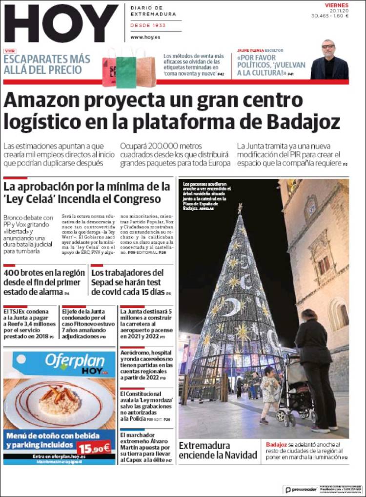 Portada de Hoy - Badajoz (España)