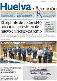 Portada de Huelva Información (España)