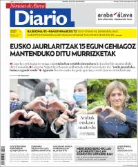 Portada de Noticias de Álava (España)