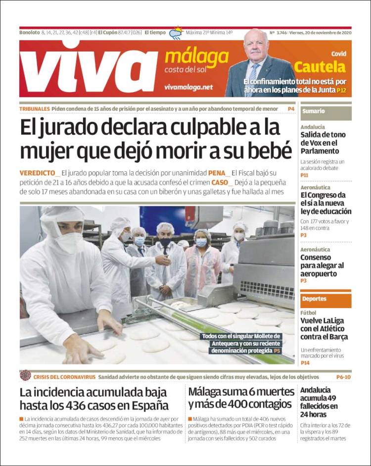 Portada de Viva Málaga (España)