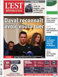 Portada de L'Est Republicain (Francia)