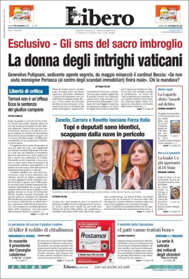 Portada de Libero (Italy)