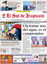 Portada de El Sol de Irapuato (M&eacute;xico)