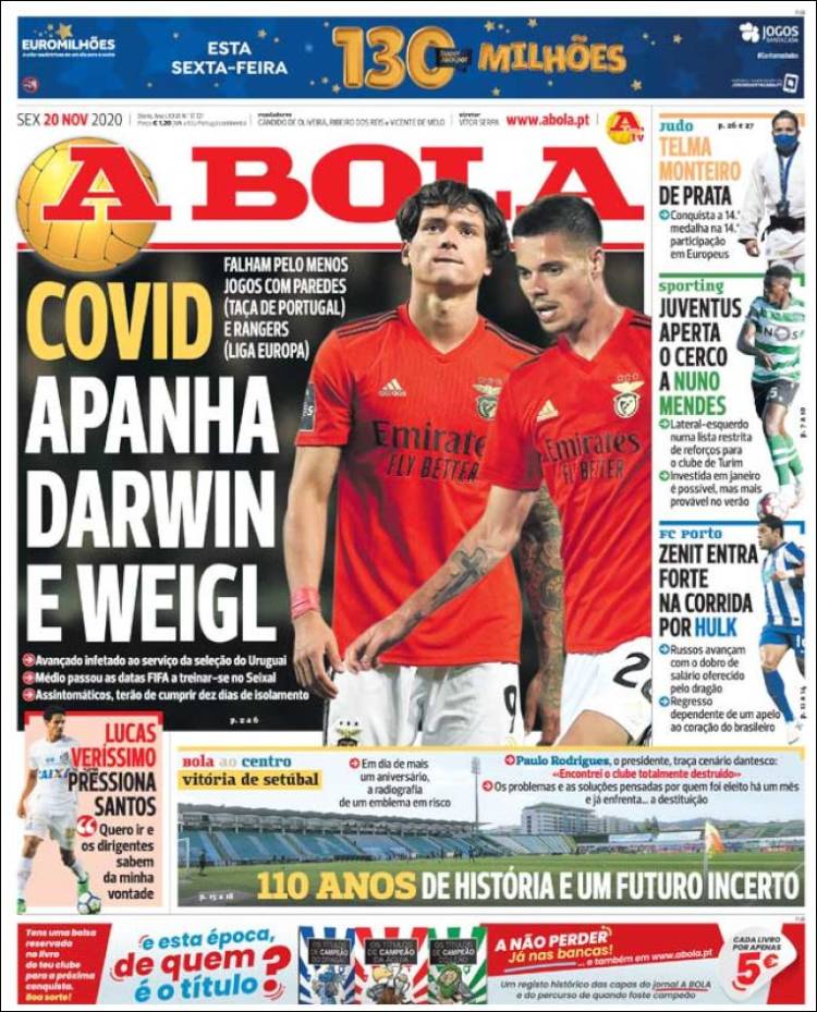 Portada de A Bola (Portugal)