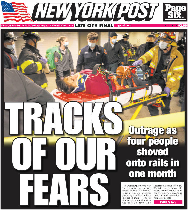 Portada de New York Post (USA)