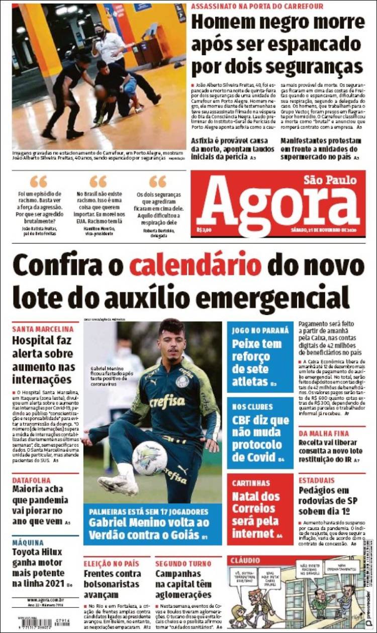 Portada de Jornal Agora (Brasil)