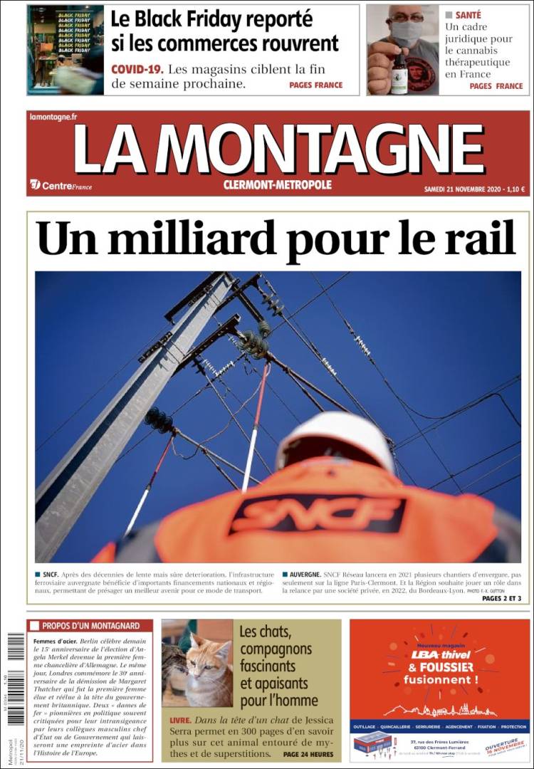 Portada de La Montagne (Francia)