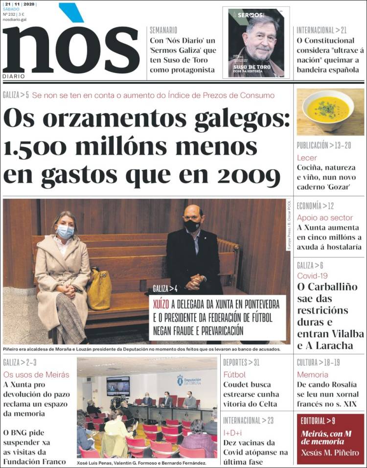 Portada de Nòs Diario (España)