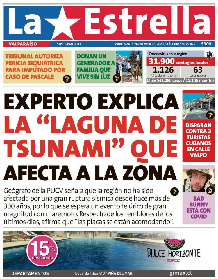 Portada de Estrella de Valparaiso (Chile)