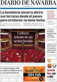 Portada de Diario de Navarra (España)