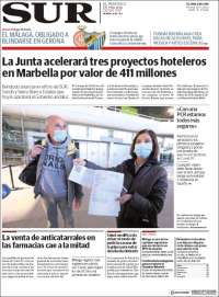 Portada de Diario el Sur (España)